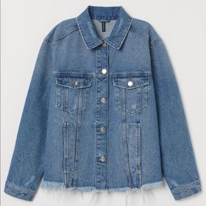 H&M Frayed Denim Jacket